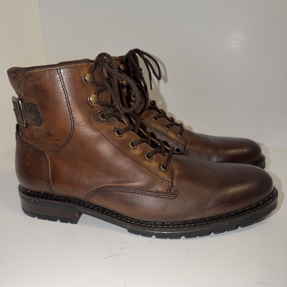 Alfani Men's Shoes Boots Side Zipper Shoes Size 11.5 Brown
